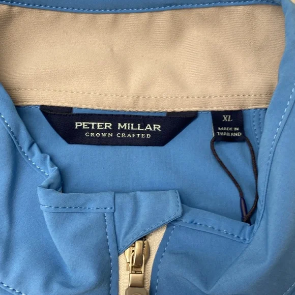 Peter Millar Crown Crafted Quarter Zip Performance Golf Vest Size XL. NWT